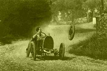 Edinburgh Sportcars' founder, Septimus Doney notices a problem at the Echilfechin wheel nut trials... 